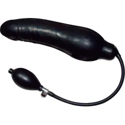 Dildo gonfiabile in lattice nero 23 cm Dildo gonfiabile in lattice nero 23 cm