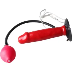Dildo gonfiabile rosso vibrante telecomandato Dildo gonfiabile rosso vibrante telecomandato