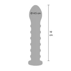 Fallo per macchina sesso Ribbed Dong 19 cm Fallo per macchina sesso Ribbed Dong 19 cm