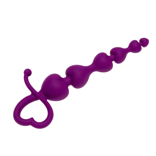 Palline anali Go Pearl cuore viola 18 cm