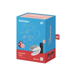 Vibratore di coppia Double Fun bianco Vibratore di coppia Double Fun bianco
