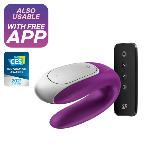 Vibratore di coppia Double Fun viola