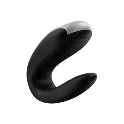 Vibratore di coppia Double Fun nero Vibratore di coppia Double Fun nero