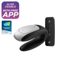 Vibratore di coppia Double Fun nero