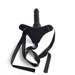Cintura strapon e fallo Naughty nera 14 cm Cintura strapon e fallo Naughty nera 14 cm