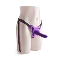 Cintura strapon e fallo Naughty viola 14 cm