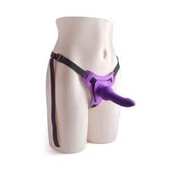 Cintura strapon e fallo Naughty viola 14 cm Cintura strapon e fallo Naughty viola 14 cm