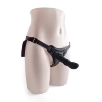 Cintura strapon e fallo Active nera 12 cm