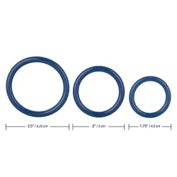 Anelli fallici Tri-Rings blu 3 pz Anelli fallici Tri-Rings blu 3 pz