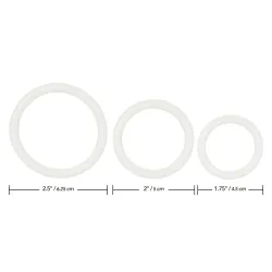 Anelli fallici Tri-Rings fosforescente 3 pz Anelli fallici Tri-Rings fosforescente 3 pz