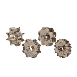 Anelli fallici stimolanti 4 pz fumè Anelli fallici stimolanti 4 pz fumè