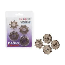 Anelli fallici stimolanti 4 pz fumè Anelli fallici stimolanti 4 pz fumè