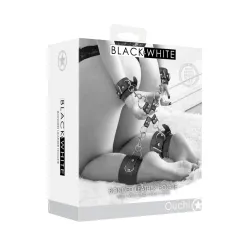 Kit bondage manette cavigliere e hogtie nero Kit bondage manette cavigliere e hogtie nero