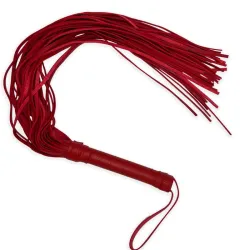 Frusta bondage Flogger Long Leather rossa Frusta bondage Flogger Long Leather rossa