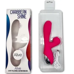 Vibratore rabbit e succhia clitoride fucsia Vibratore rabbit e succhia clitoride fucsia