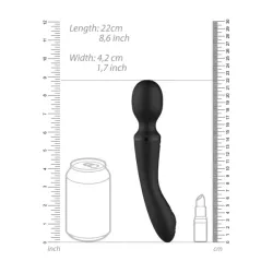 Vibratore Wand 22 cm Enora nero Vibratore Wand 22 cm Enora nero