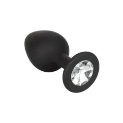 Kit 3 Plug Anali neri in silicone con pietra Kit 3 Plug Anali neri in silicone con pietra