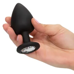 Kit 3 Plug Anali neri in silicone con pietra Kit 3 Plug Anali neri in silicone con pietra