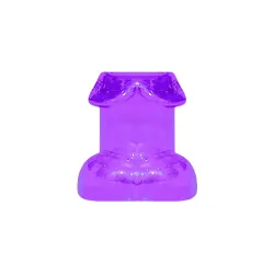 Bicchierino a pene Glow in the Dark viola Bicchierino a pene Glow in the Dark viola