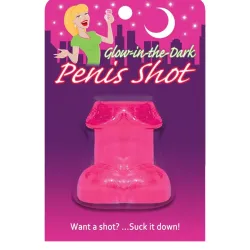 Bicchierino a pene Glow in the Dark fucsia Bicchierino a pene Glow in the Dark fucsia