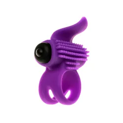 Anello fallico doppio vibrante Lastic viola Anello fallico doppio vibrante Lastic viola
