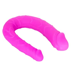 Doppio dildo in silicone fucsia 30,5 cm Doppio dildo in silicone fucsia 30,5 cm