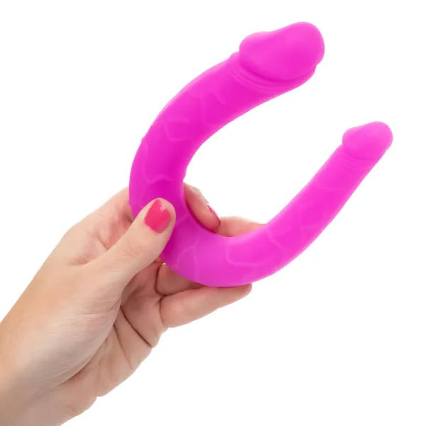Doppio dildo in silicone fucsia 30,5 cm
