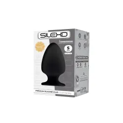 Plug Anale SILEXD taglia S nero 9 cm Plug Anale SILEXD taglia S nero 9 cm