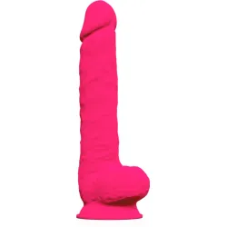 Fallo jumbo realistico ventosa 38 cm fucsia Fallo jumbo realistico ventosa 38 cm fucsia