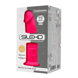 Dildo realistico ventosa SILEXD fuxia 19 cm Dildo realistico ventosa SILEXD fuxia 19 cm
