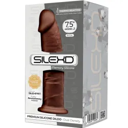 Dildo realistico ventosa SILEXD brown 19 cm Dildo realistico ventosa SILEXD brown 19 cm