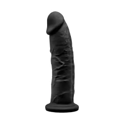 Dildo realistico ventosa SILEXD nero 19 cm Dildo realistico ventosa SILEXD nero 19 cm