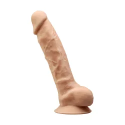 Dildo realistico testicoli SILEXD chiaro 23cm Dildo realistico testicoli SILEXD chiaro 23cm
