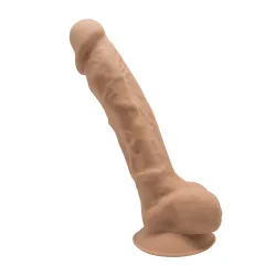 Dildo realistico testicoli SILEXD caram 23 cm Dildo realistico testicoli SILEXD caram 23 cm