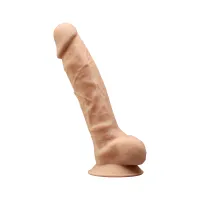 Dildo realistico testicoli SILEXD carne 20 cm