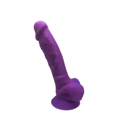 Dildo realistico testicoli SILEX viola 17.5cm Dildo realistico testicoli SILEX viola 17.5cm