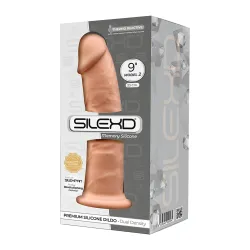 Dildo realistico ventosa SILEXD pelle 22,8 cm Dildo realistico ventosa SILEXD pelle 22,8 cm