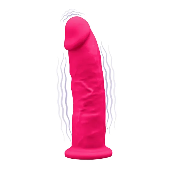 Vibratore realistico SILEXD fucsia 17,5 cm