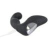 Vibratore prostatico nero in silicone Vibratore prostatico nero in silicone