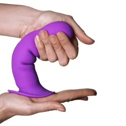 Dildo vibrante con ventosa viola Hitsens 3 Dildo vibrante con ventosa viola Hitsens 3