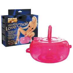 Cuscino del sesso rosa + dildo vibrante 16 cm Cuscino del sesso rosa + dildo vibrante 16 cm