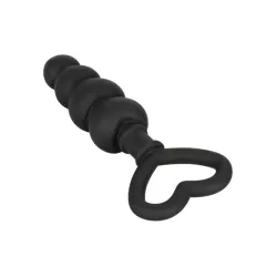 Butt plug graduato con Cuore 16 cm nero Butt plug graduato con Cuore 16 cm nero