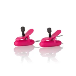 Pinze capezzoli vibranti e scaldanti fucsia Pinze capezzoli vibranti e scaldanti fucsia