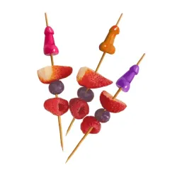Spiedini con pene Super Fun Penis 6 pz Spiedini con pene Super Fun Penis 6 pz