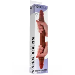 Dildo doppio realistico Foreskin ToyJoy 40 cm Dildo doppio realistico Foreskin ToyJoy 40 cm
