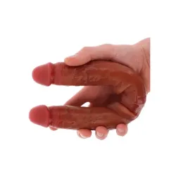 Dildo doppio realistico Foreskin ToyJoy 40 cm Dildo doppio realistico Foreskin ToyJoy 40 cm