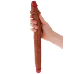 Dildo doppio realistico Foreskin ToyJoy 40 cm Dildo doppio realistico Foreskin ToyJoy 40 cm