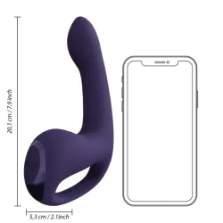 Vibratore vaginale Riko viola con impugnatura Vibratore vaginale Riko viola con impugnatura