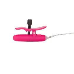 Pinze capezzoli vibranti e scaldanti fucsia Pinze capezzoli vibranti e scaldanti fucsia