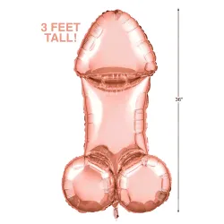 Palloncino a forma pene rosa 91 cm Palloncino a forma pene rosa 91 cm